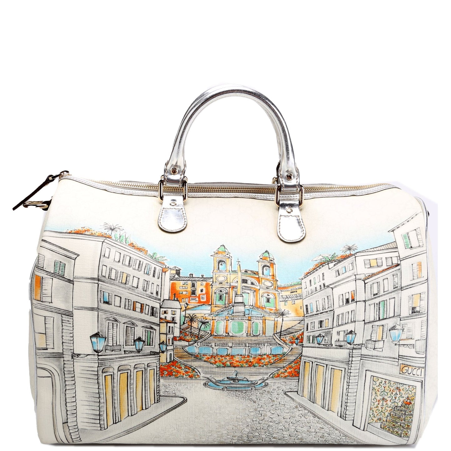 Gucci 196020 GG Supreme Roma Exclusive Joy Boston Large Bag