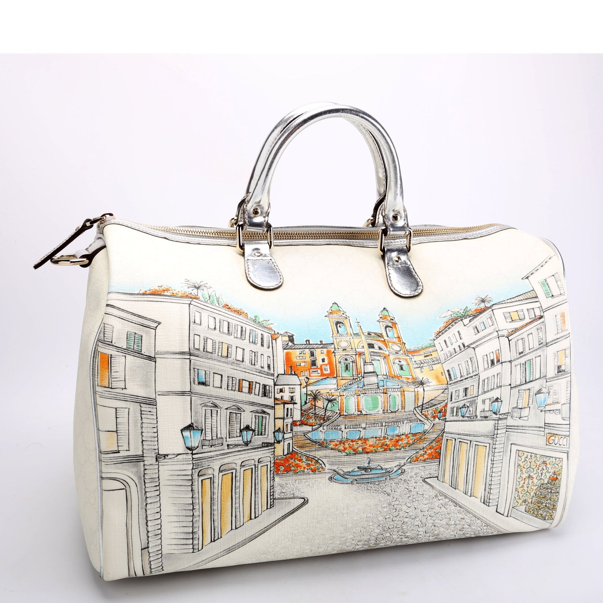Gucci 196020 GG Supreme Roma Exclusive Joy Boston Large Bag
