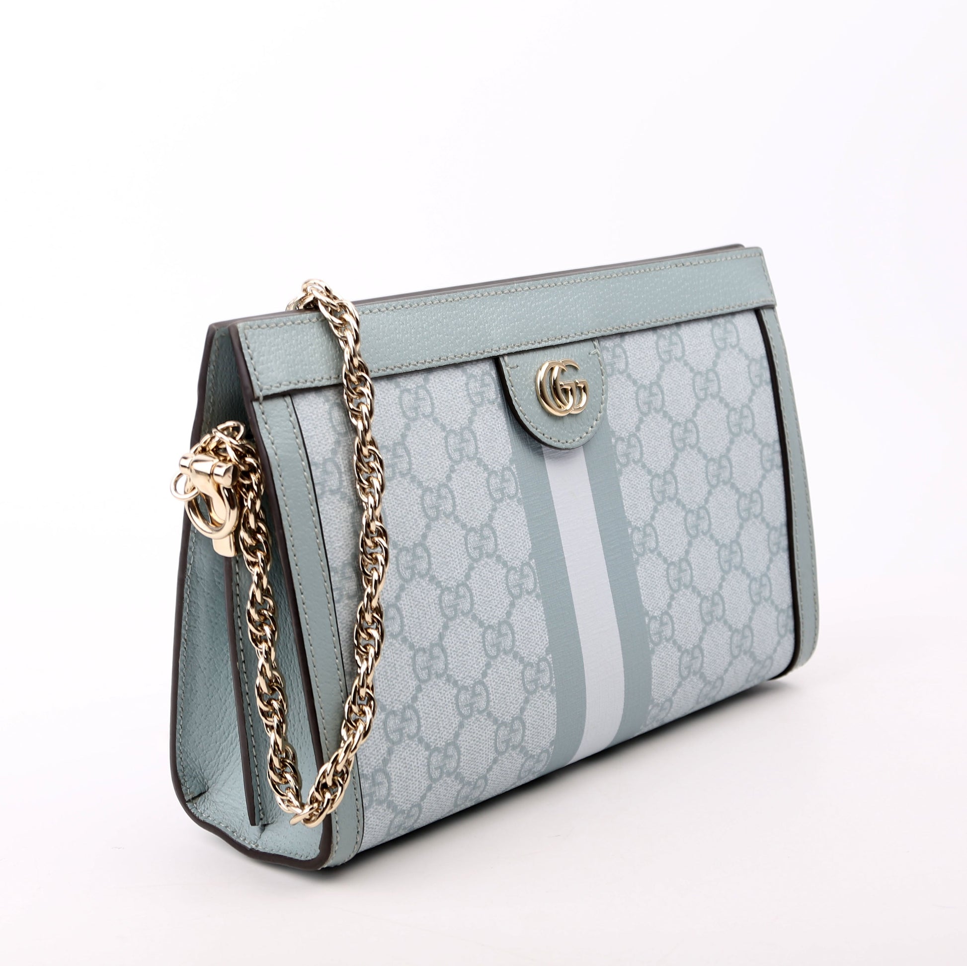 Gucci 503877 GG Supreme Ophidia Small Chain Blue Bag
