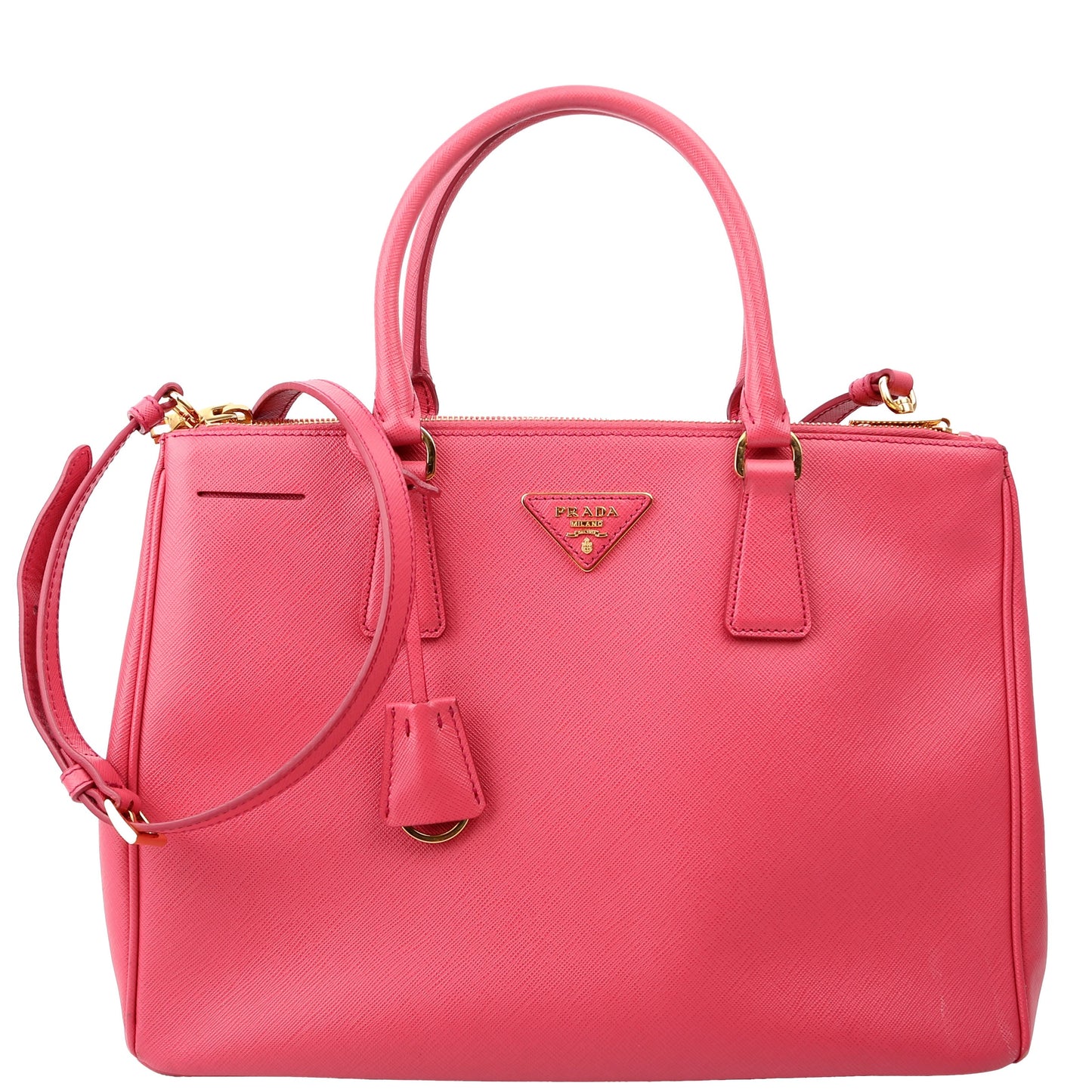 Prada Saffiano Galleria Medium Pink Bag