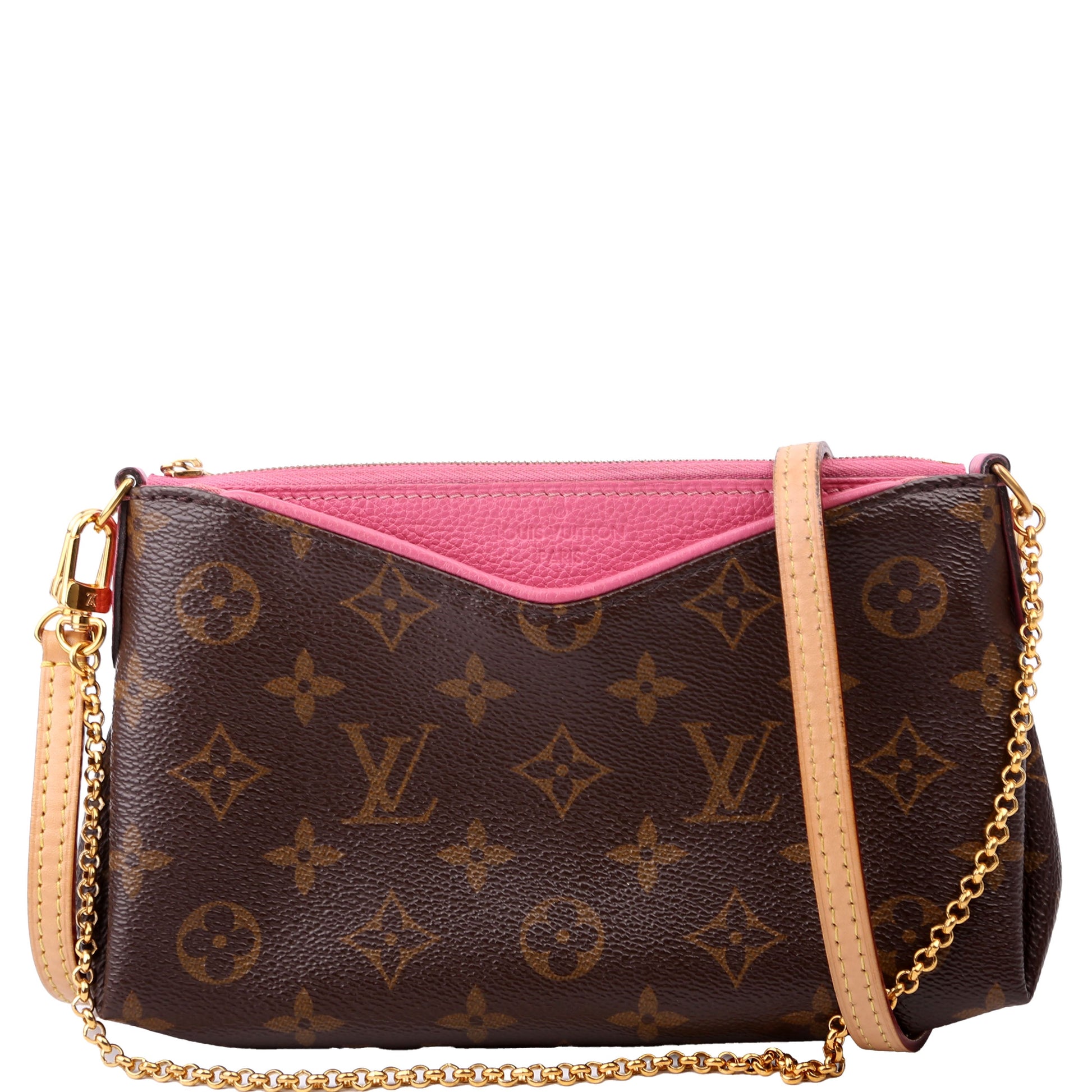 Louis Vuitton Pallas Clutch Monogram Pink