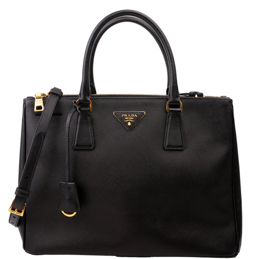 Prada Saffiano Galleria Medium Black Bag