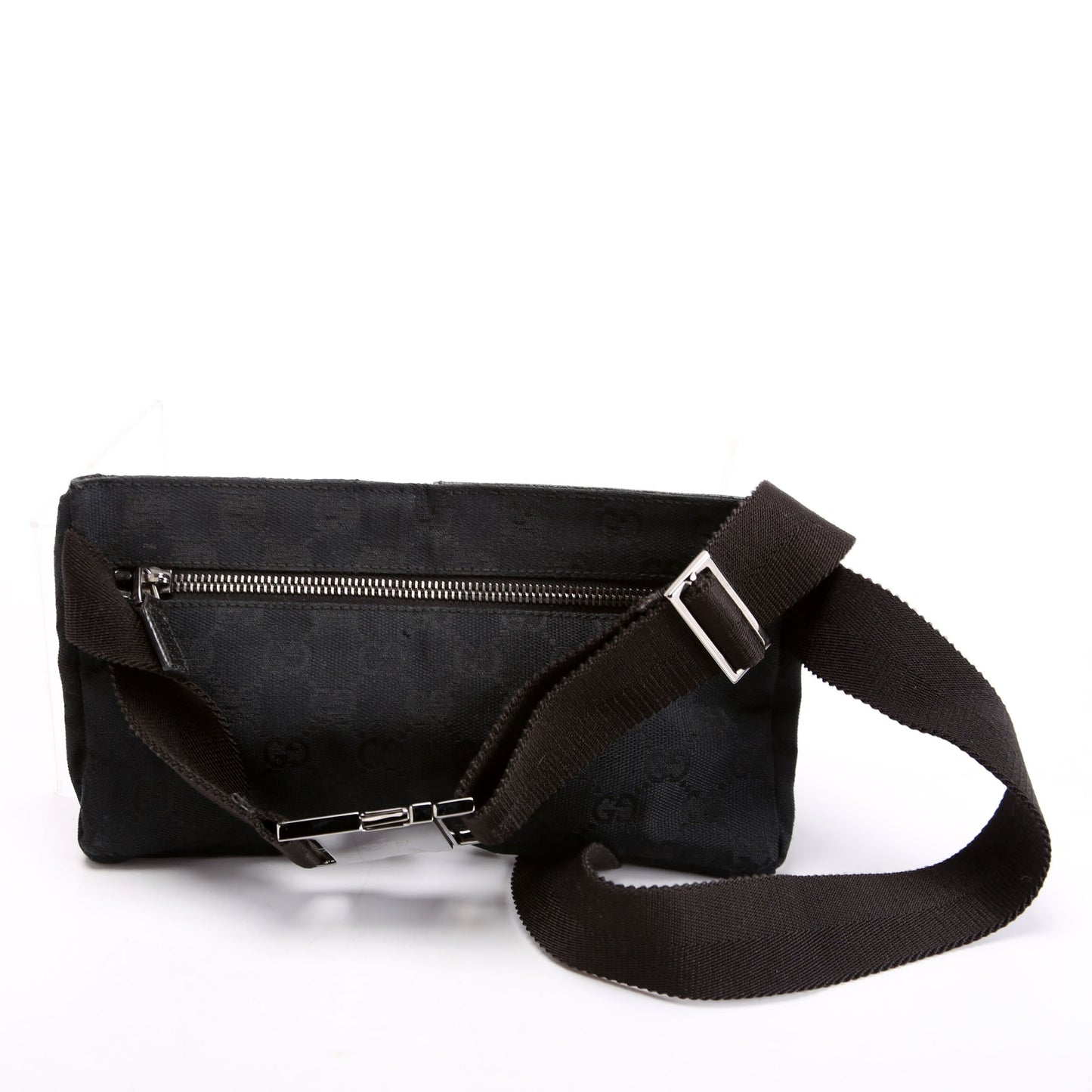 Gucci 162962 GG Canvas Mini Waist Black Bag