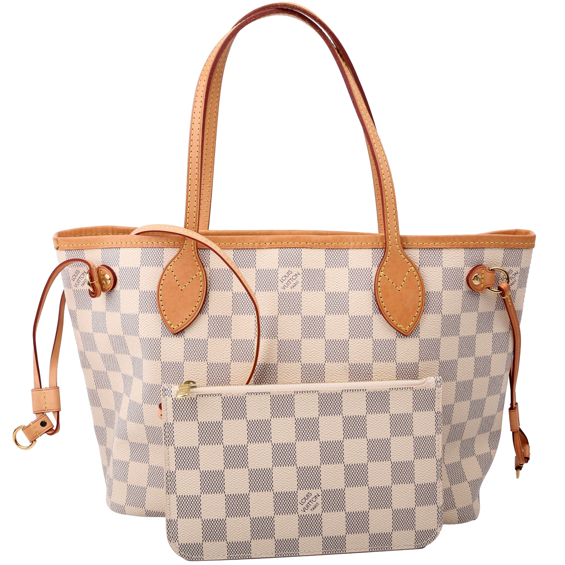 Louis Vuitton Neverfull with Wallet PM Damier Azur