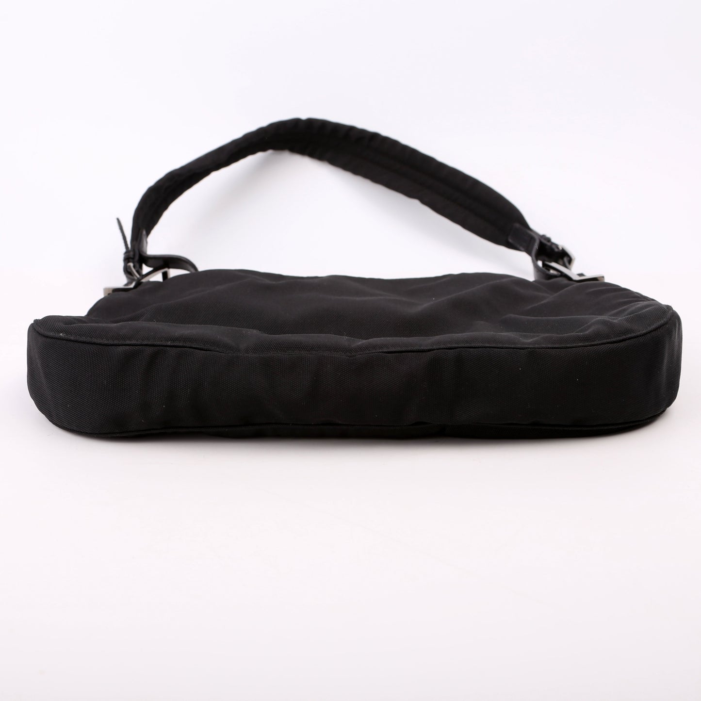 Gucci 001-3193 Nylon Small Hobo Black Bag