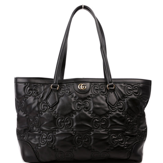 Gucci 631685 GG Matelasse Ophidia Tote Black Bag