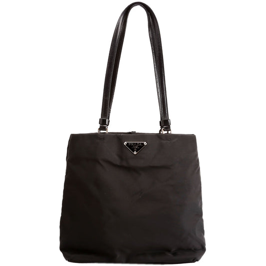 Prada B11214 Tessuto Nylon Mini Tote Black Bag