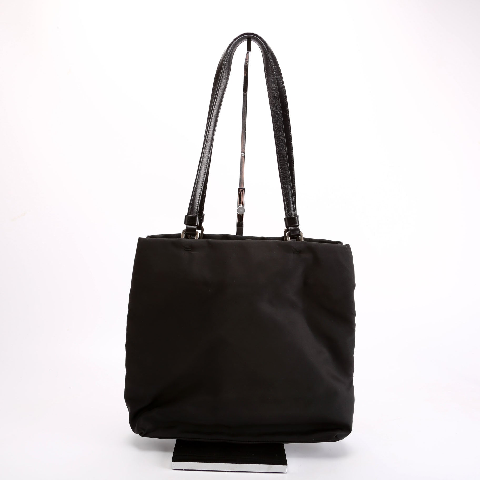 Prada B11214 Tessuto Nylon Mini Tote Black Bag