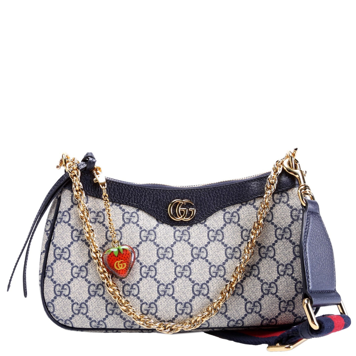 Gucci 735132 GG Supreme Small HandNavy Bag