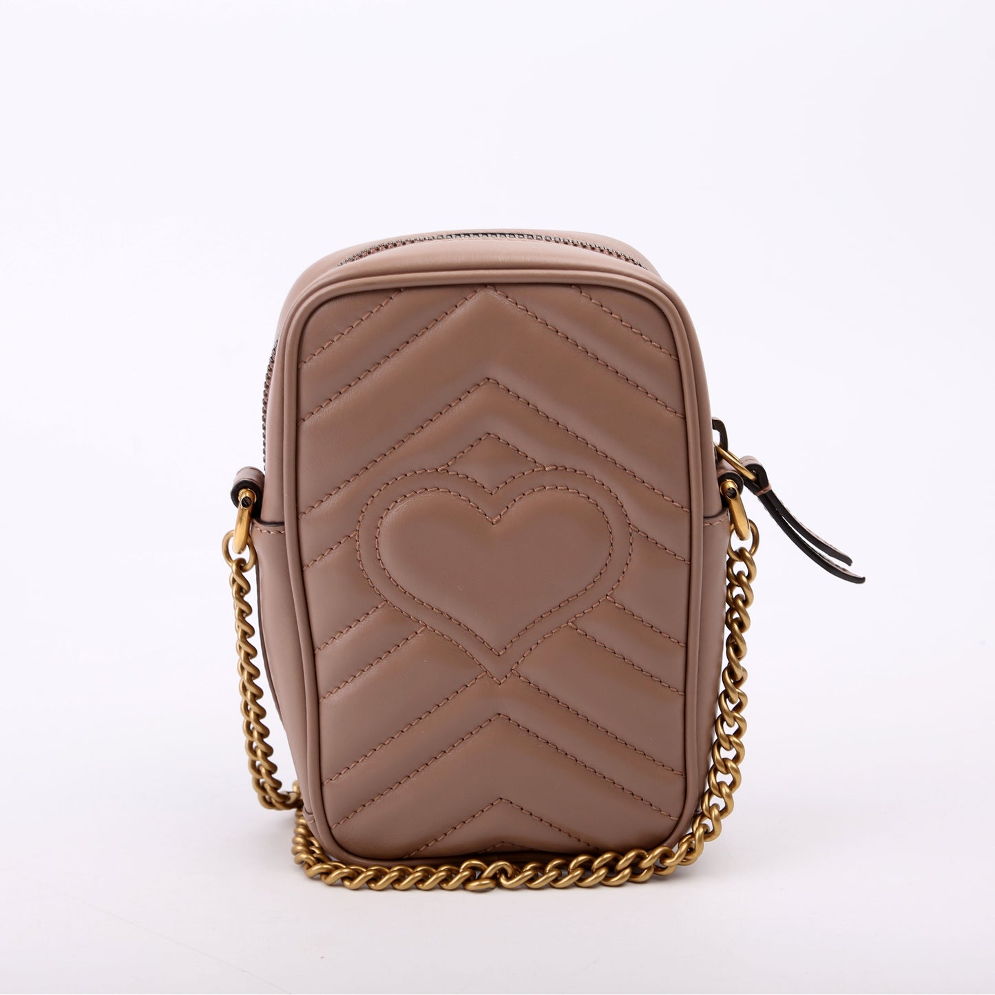 Gucci 598597 GG Marmont Mini Nude Bag