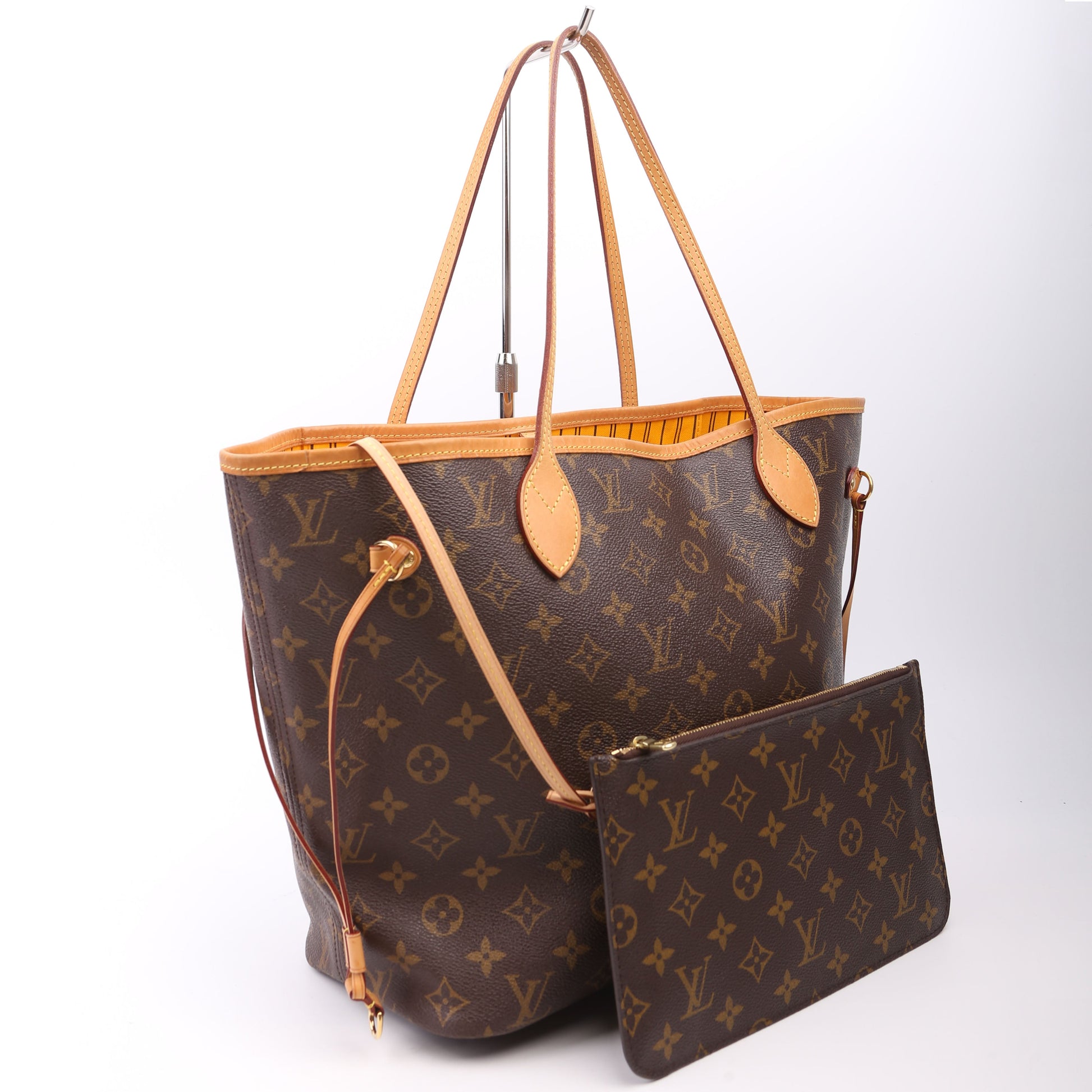 Louis Vuitton Neverfull With Wallet MM Monogram Yellow