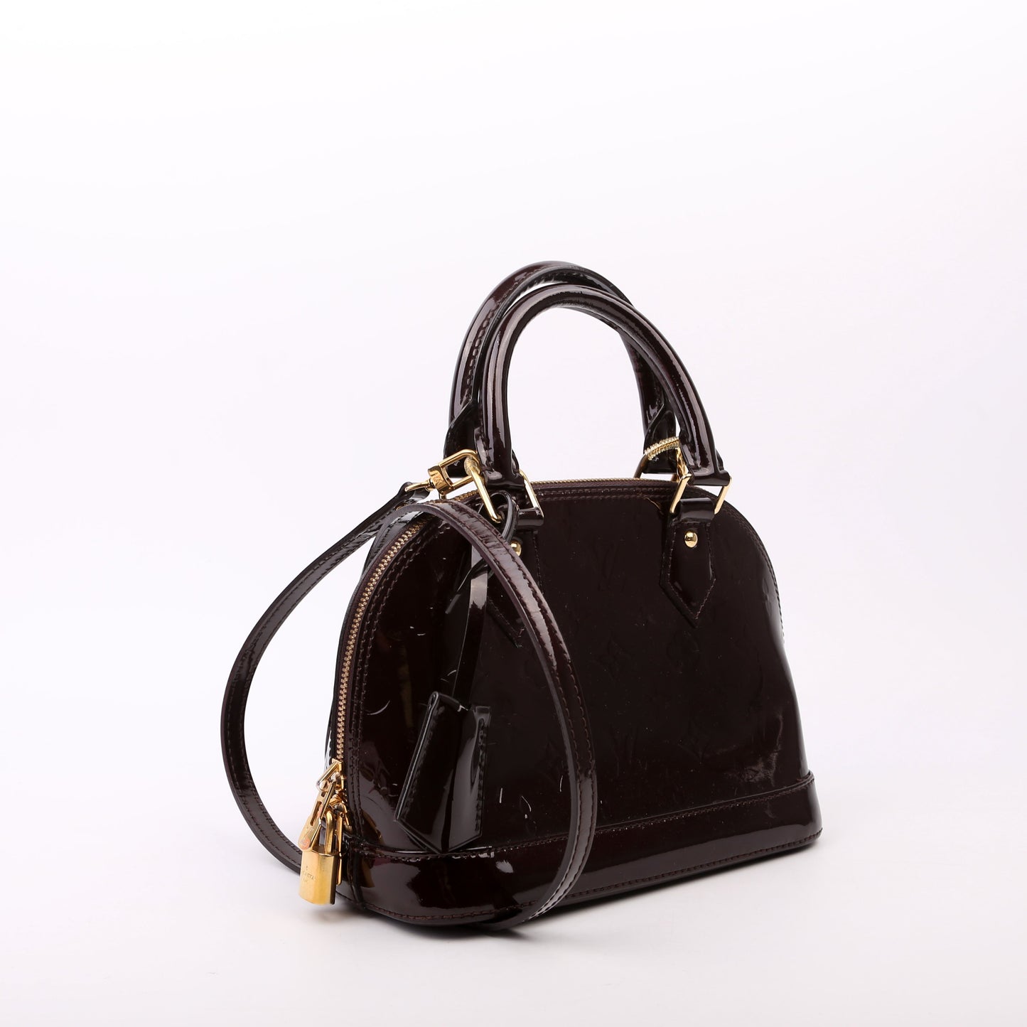 Louis Vuitton Alma BB Vernis Burgundy
