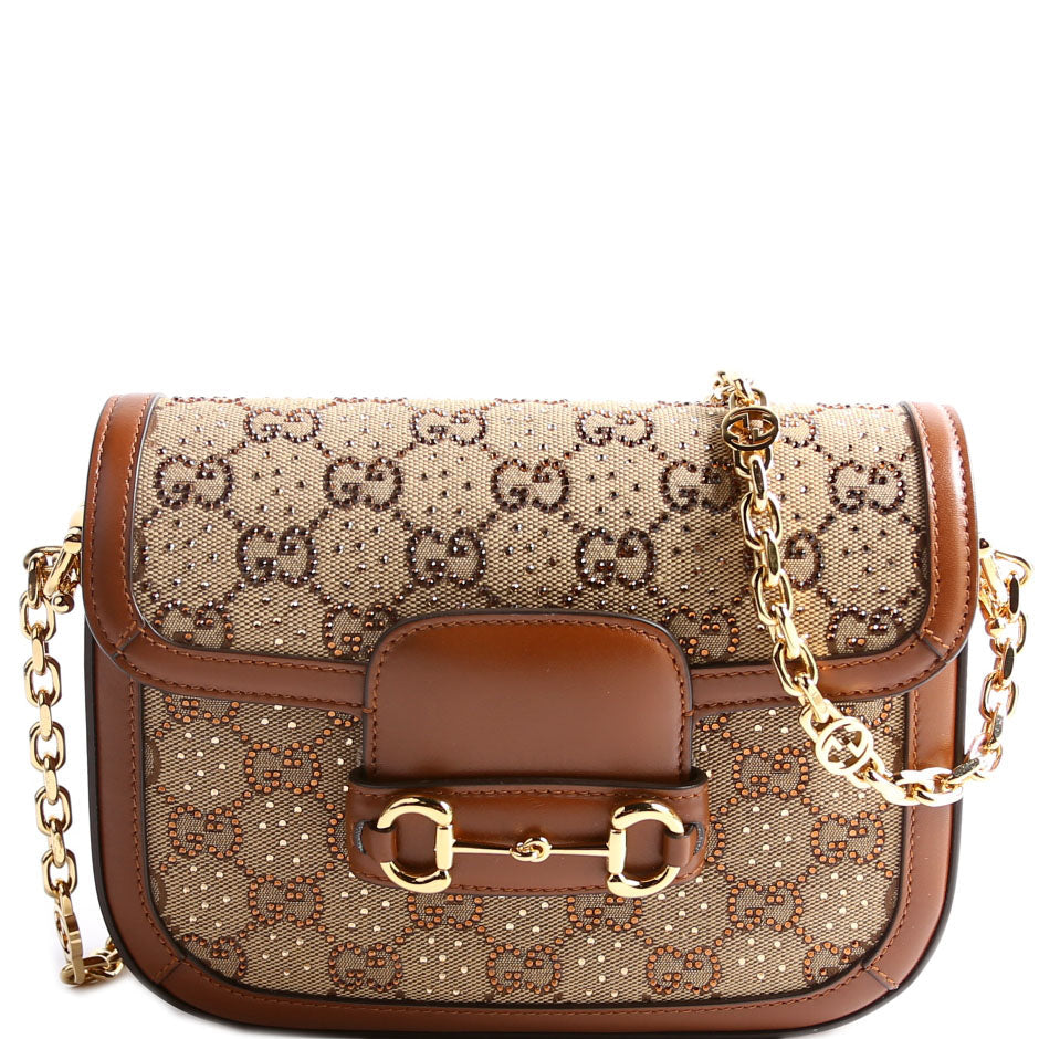Gucci 675801 GG Crystal 1955 Mini Shoulder Bag