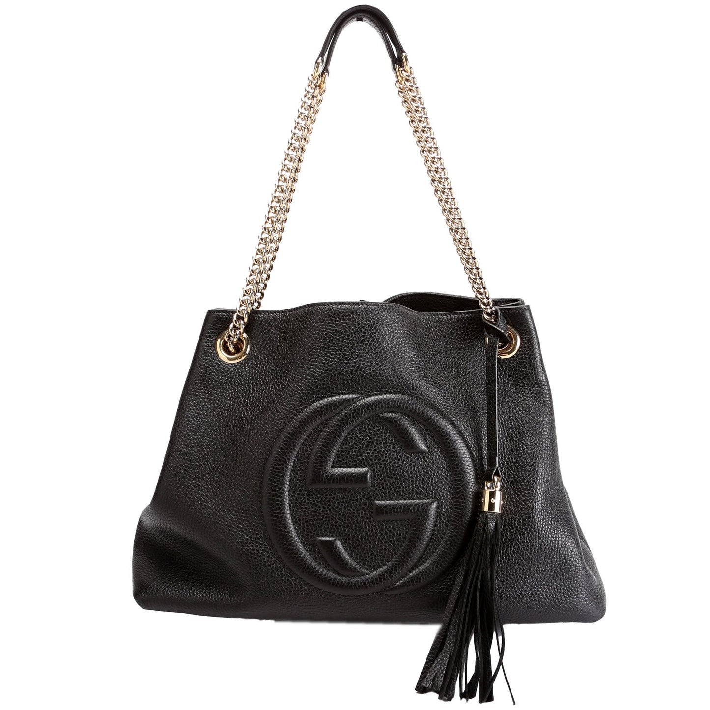 Gucci 536196 Soho Chain Tote Newer Black Bag