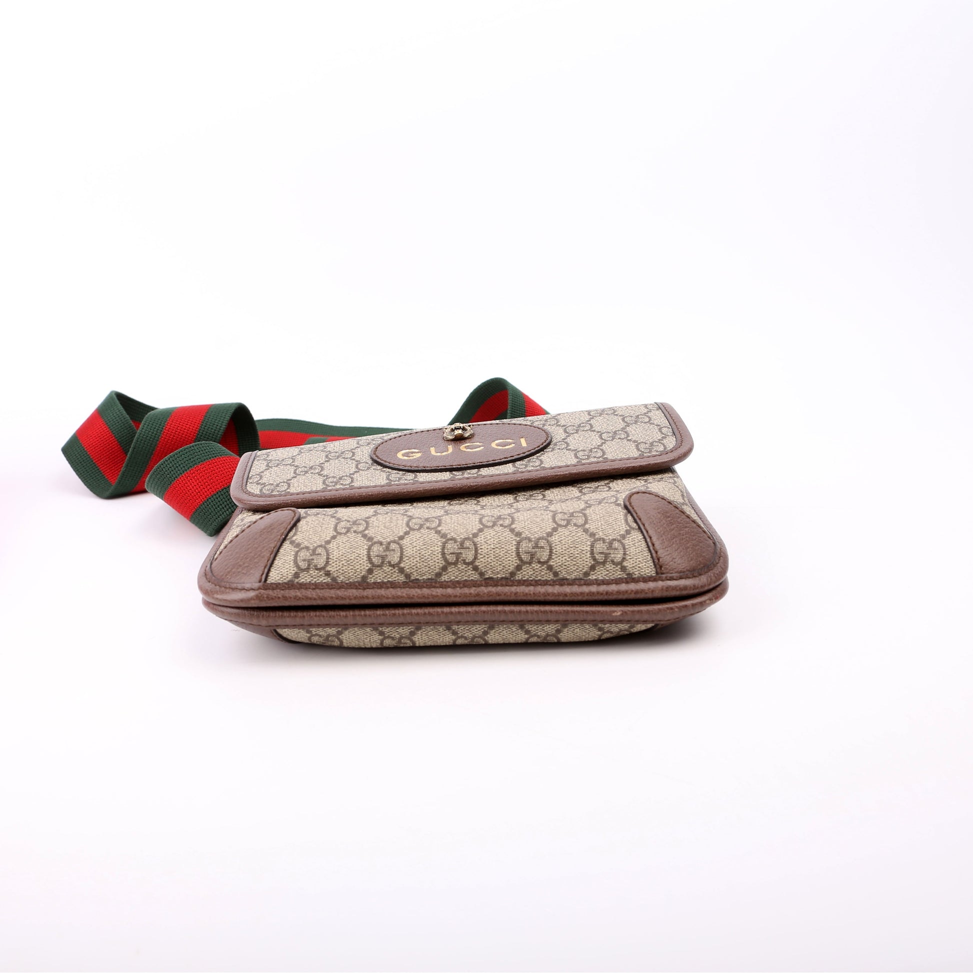Gucci 501050 GG Supreme Neo Messenger Small Brown Bag