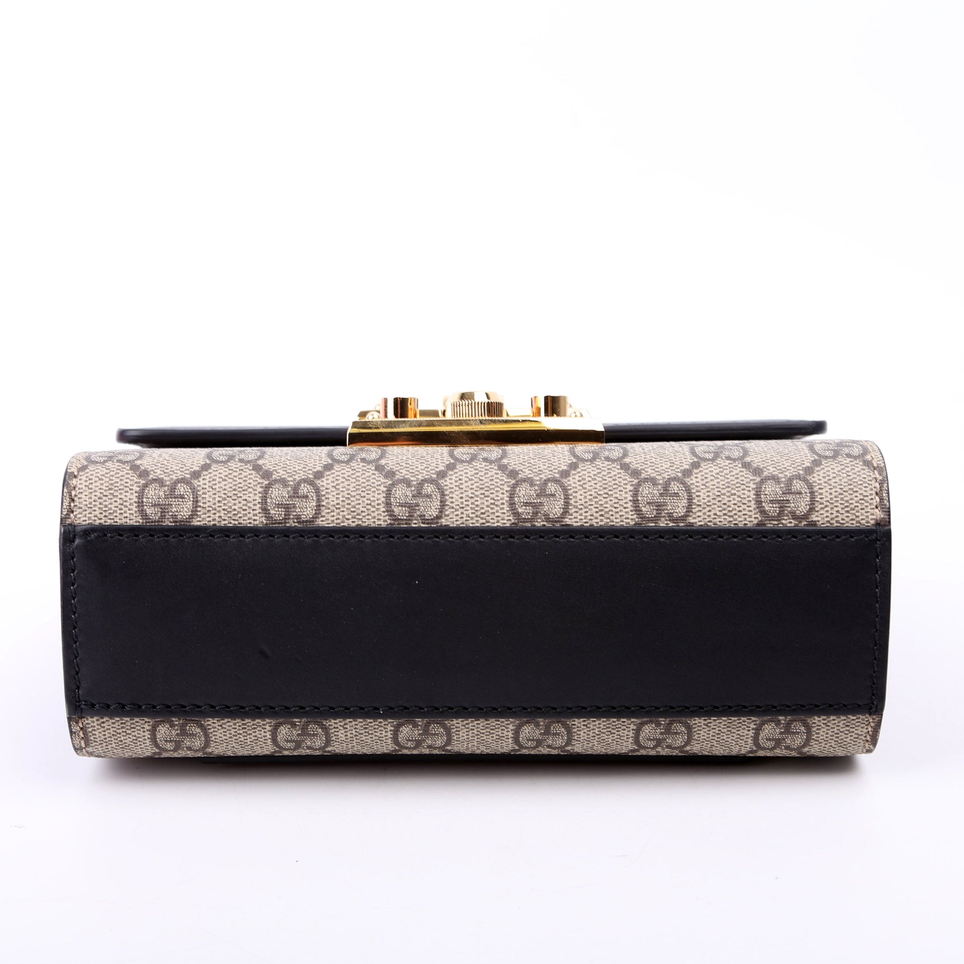 Gucci 409487 Padlock GG Supreme Small Black Bag