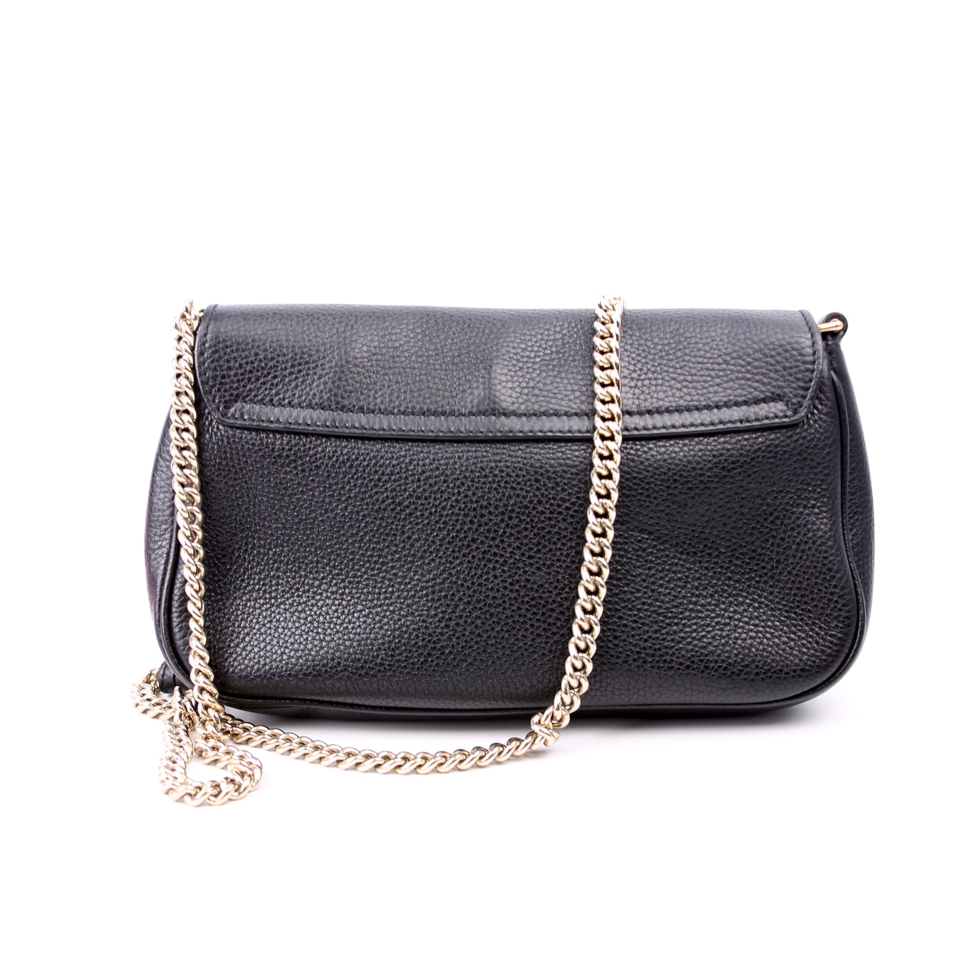 Gucci 336752 Soho Chain Crossbody Medium Black Bag