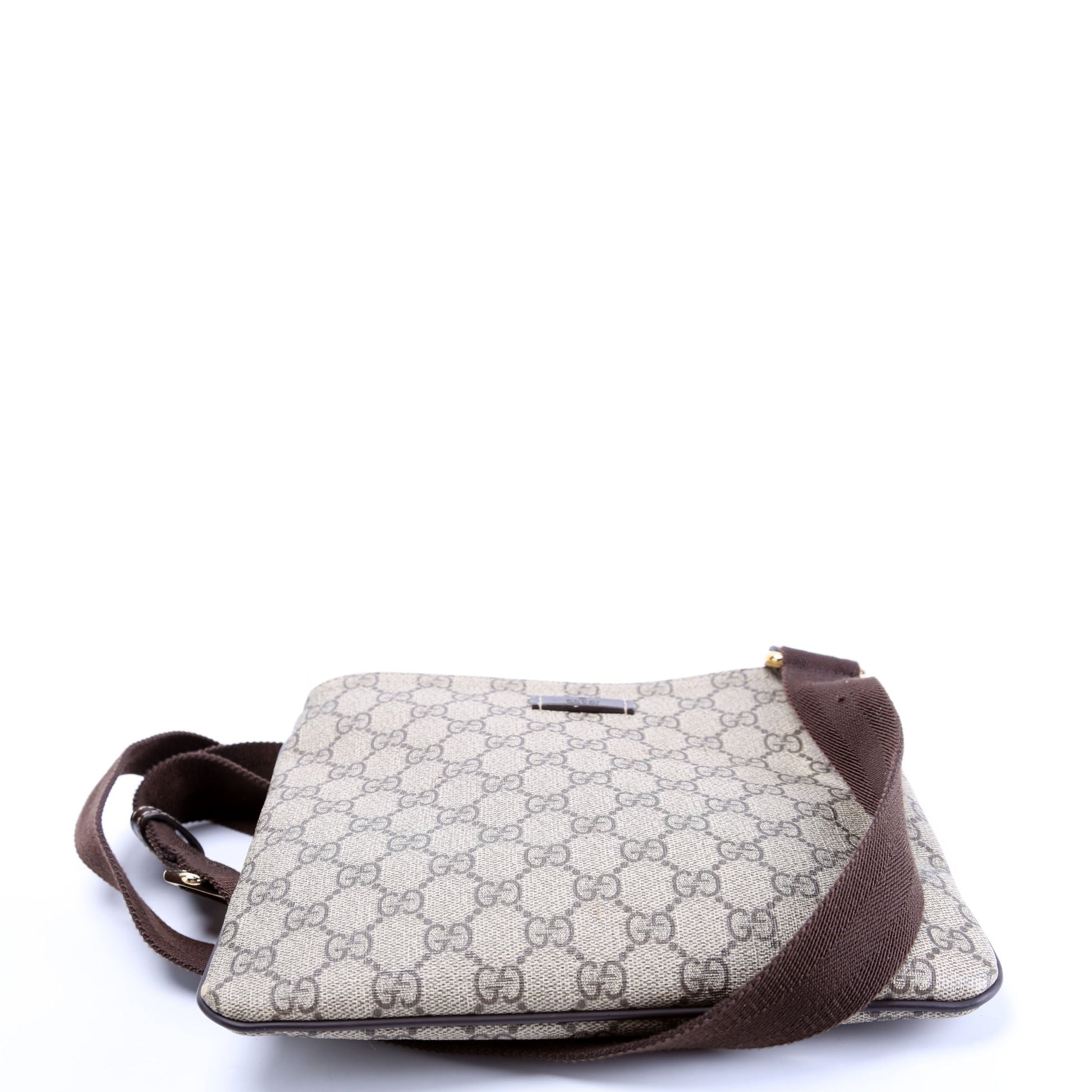 Gucci 201538 GG Super Flat Messenger Bag