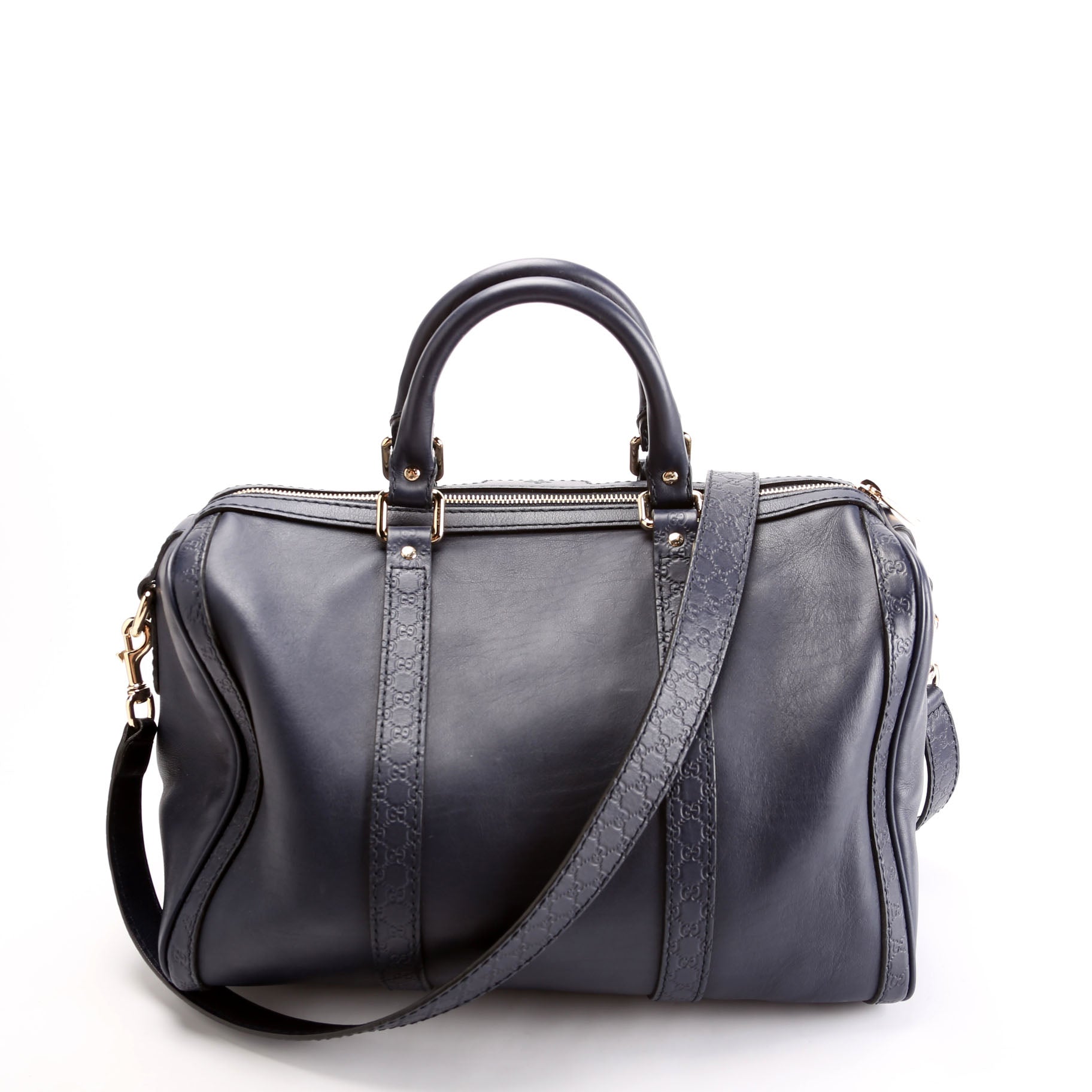 Gucci 247205 Boston Micro Navy Bag