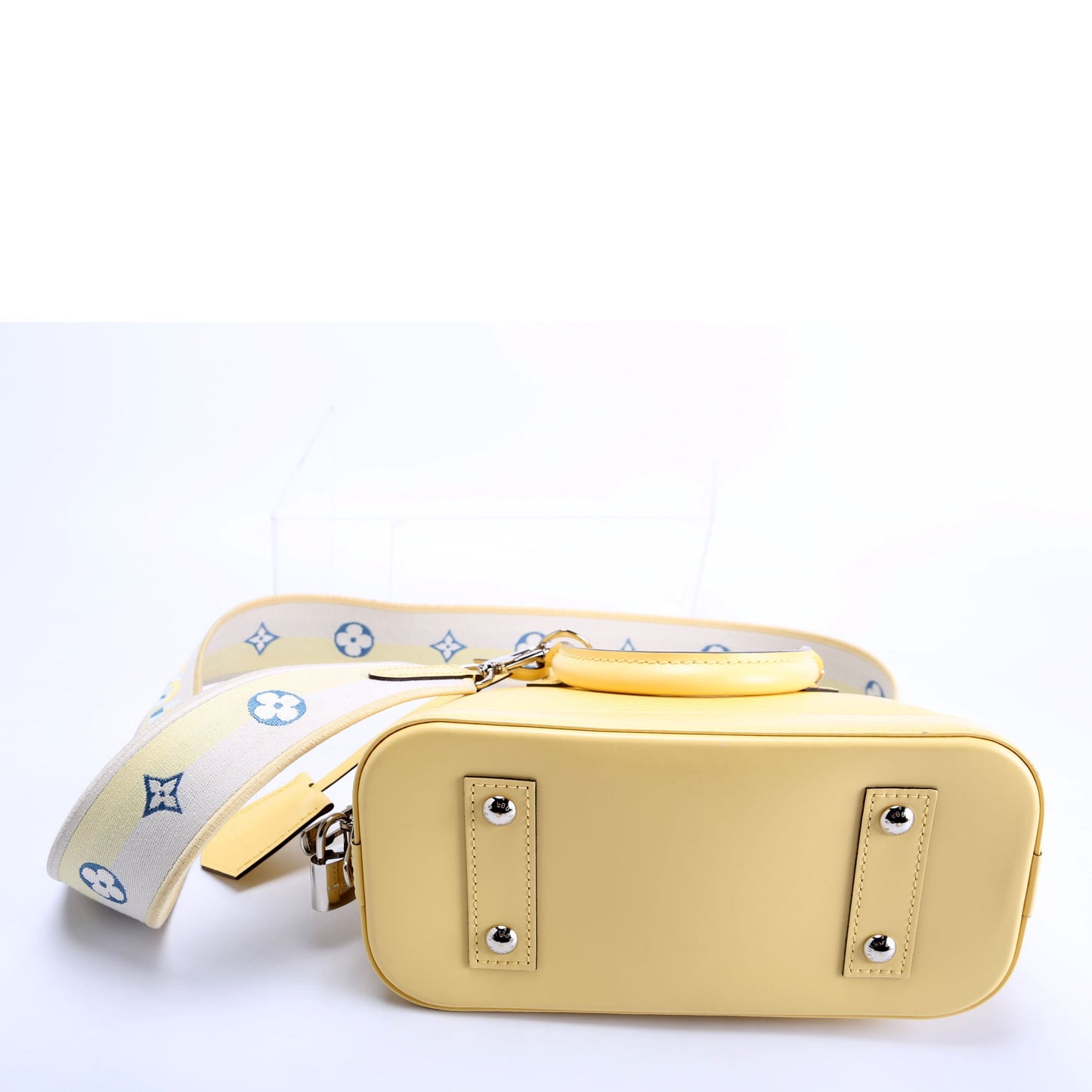 Louis Vuitton Alma BB Epi With Strap Yellow/Blue