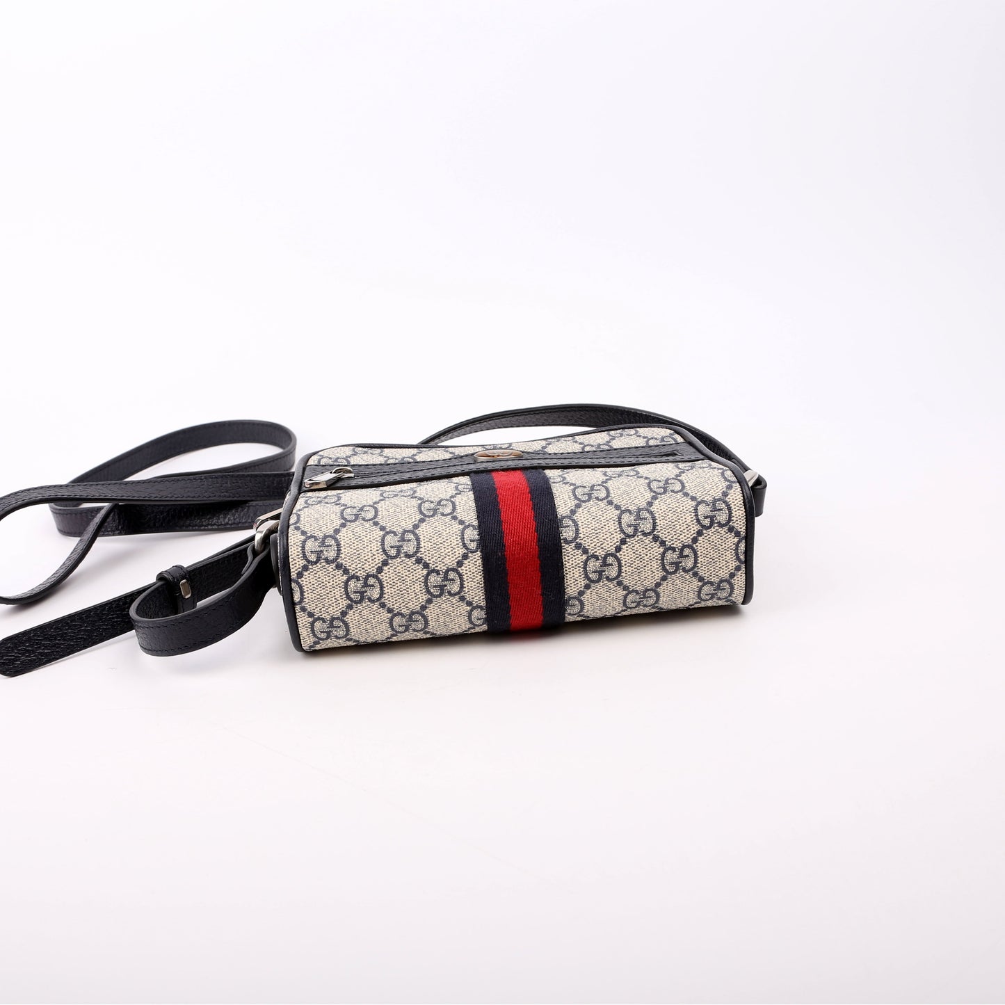 Gucci 517350 GG Supreme Mini Ophidia Navy Bag