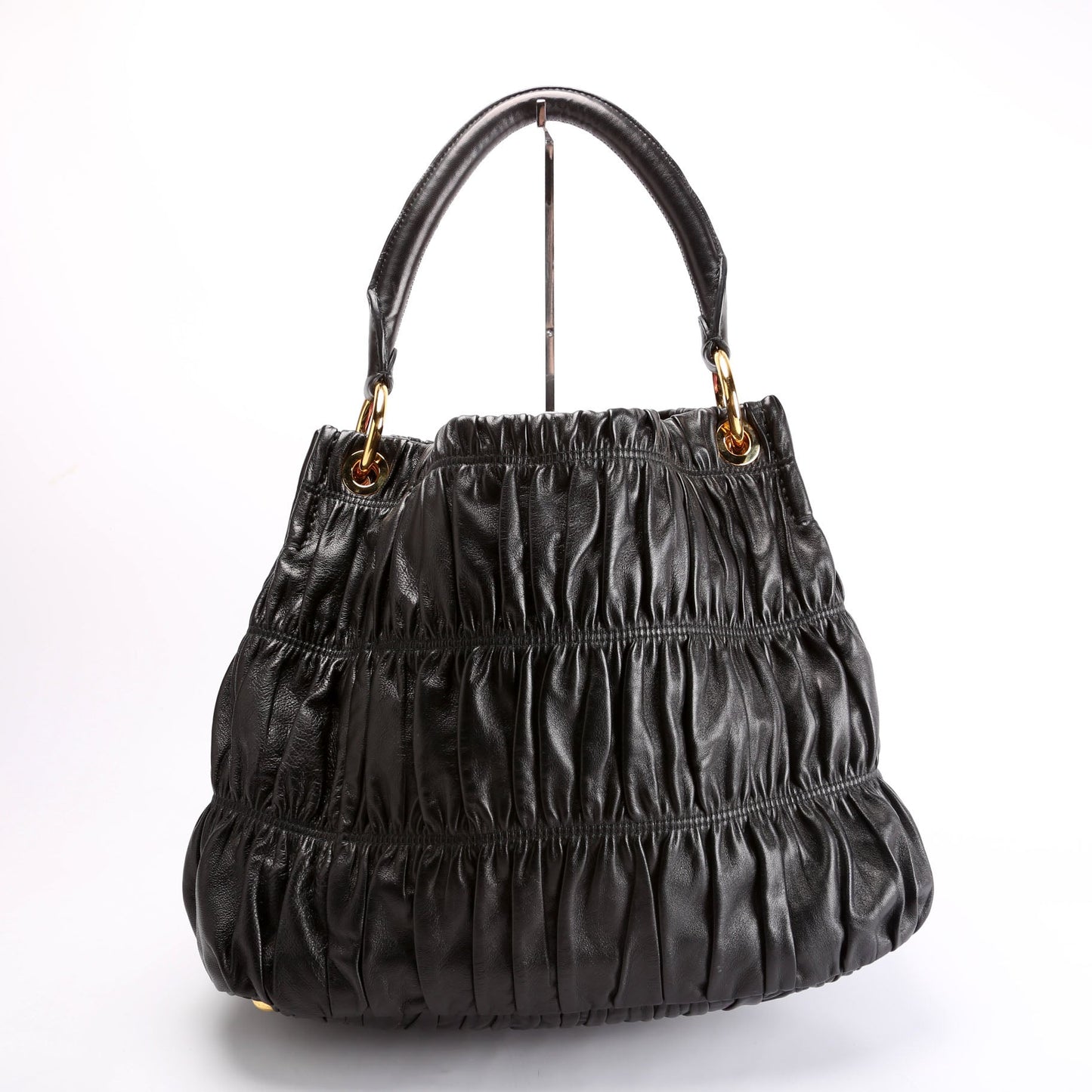 Prada BR4730 Nappa Guafre Hobo Black Bag