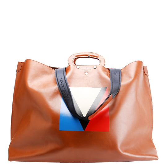 Louis Vuitton Nomade V Serigraph Tote Calfskin Brown