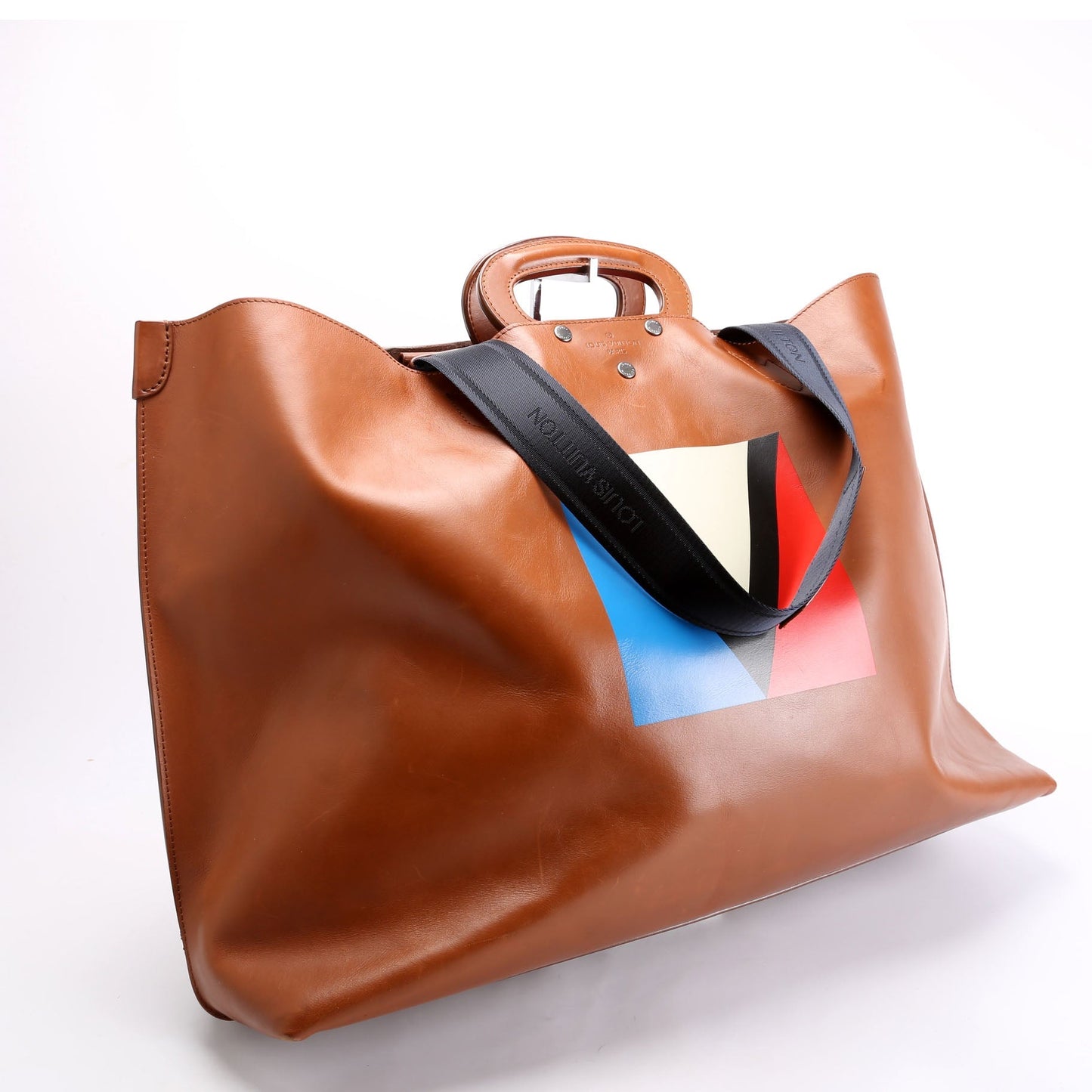 Louis Vuitton Nomade V Serigraph Tote Calfskin Brown
