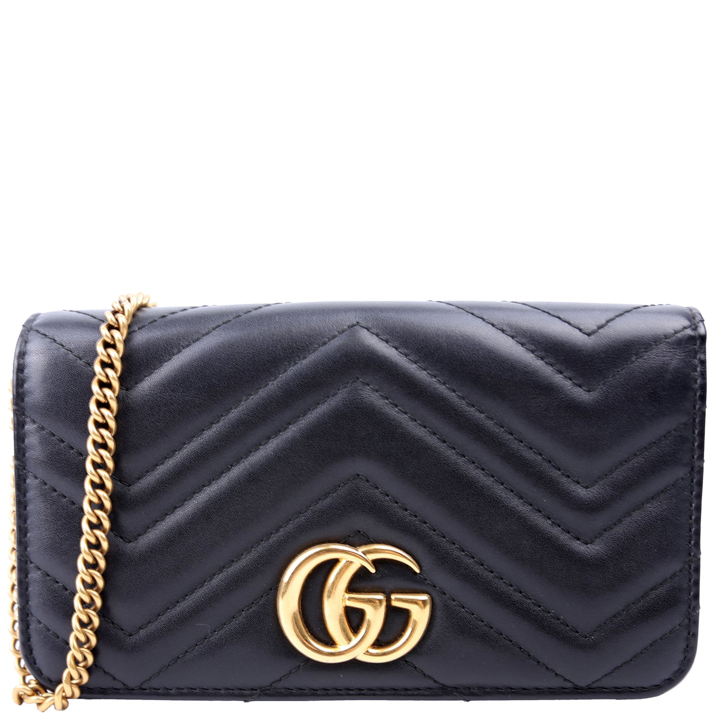 Gucci 488426 GG Marmont Mini Black Bag