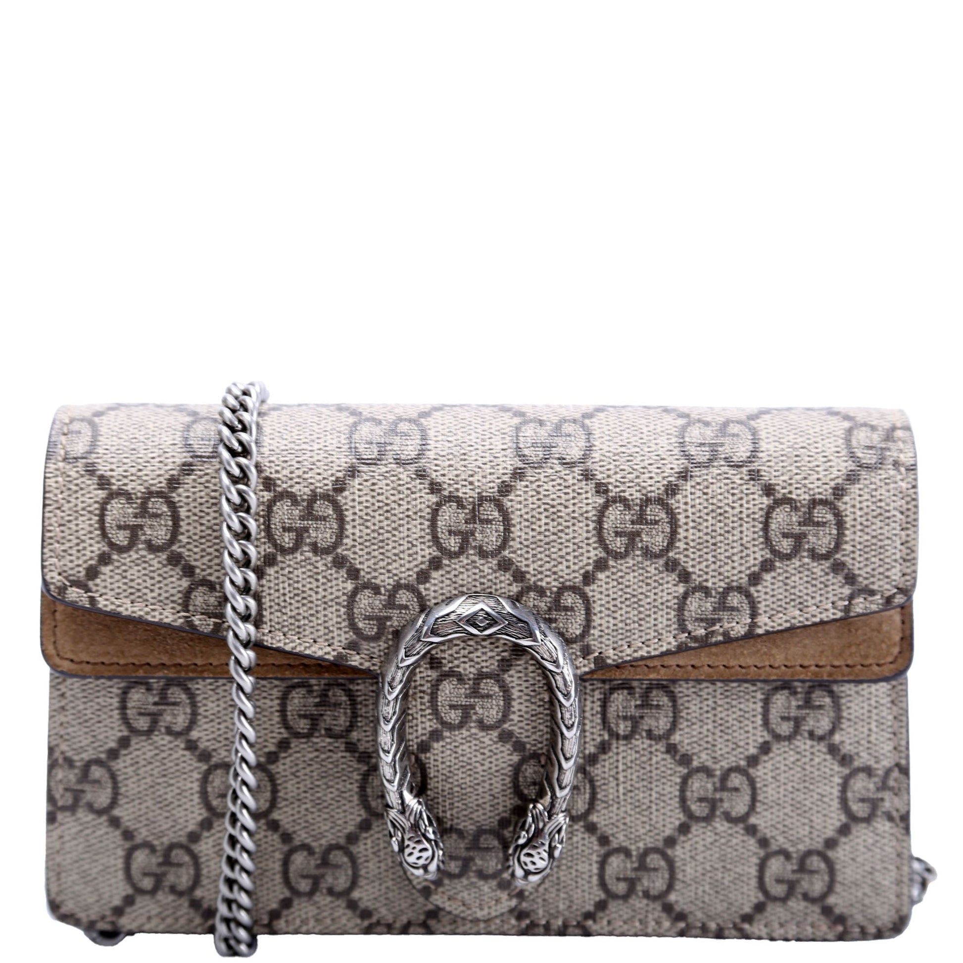 Gucci 476432 Dionysus GG Super Mini Tan Bag