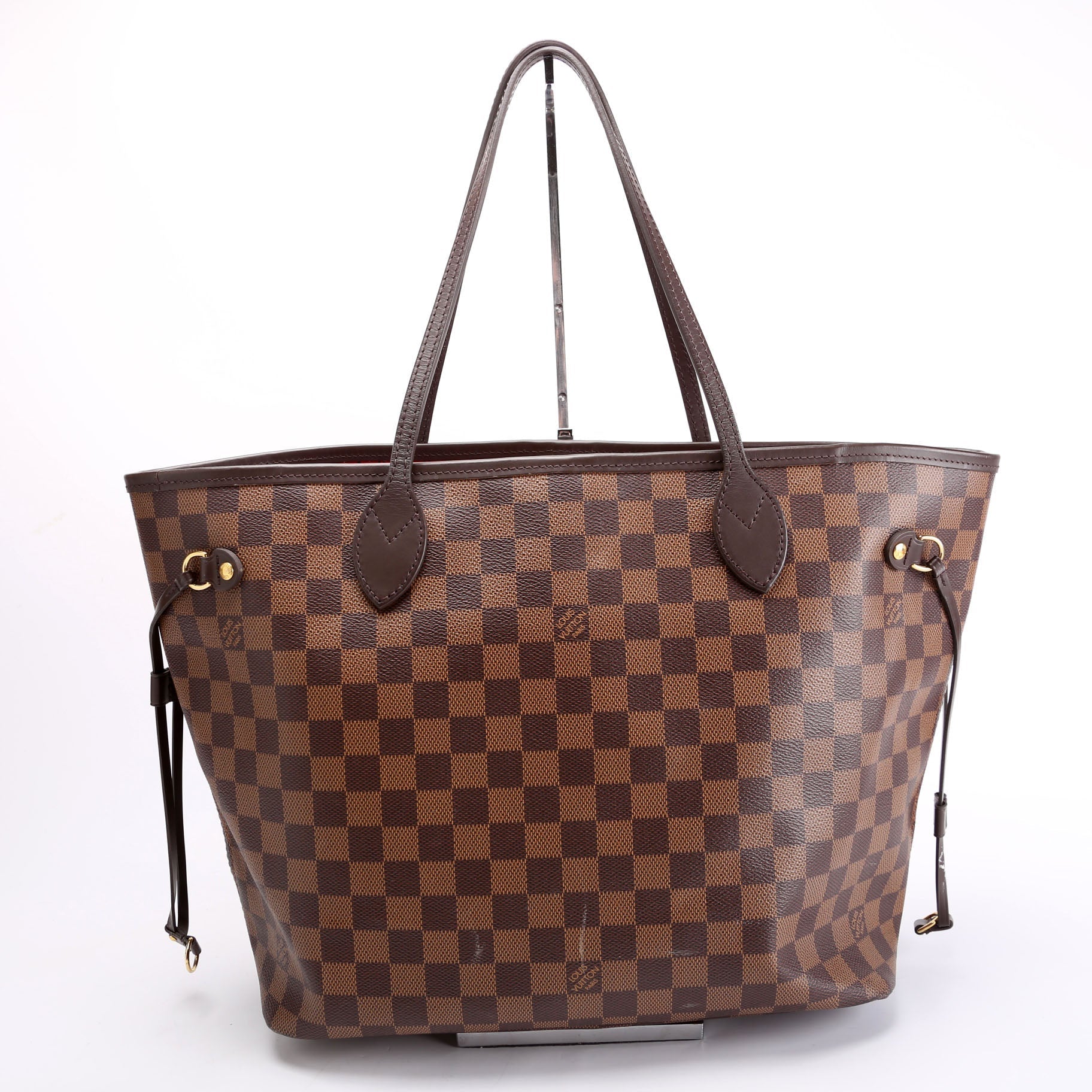 Louis Vuitton Neverfull MM Damier Ebene Red