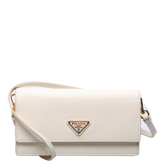 Prada 1NF059 Saffiano Mini-White Bag