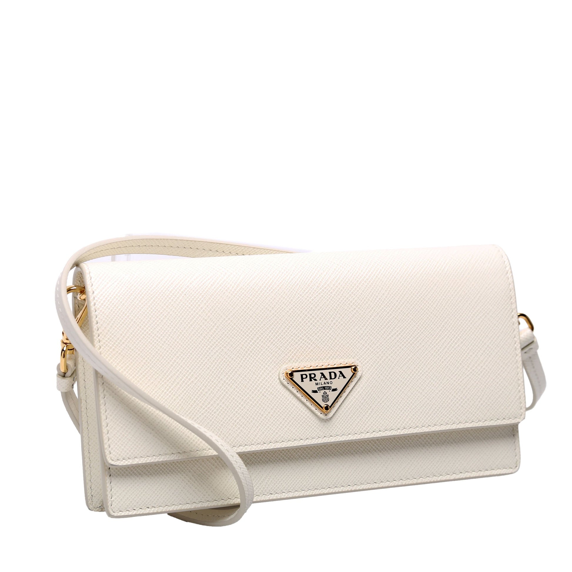 Prada 1NF059 Saffiano Mini-White Bag