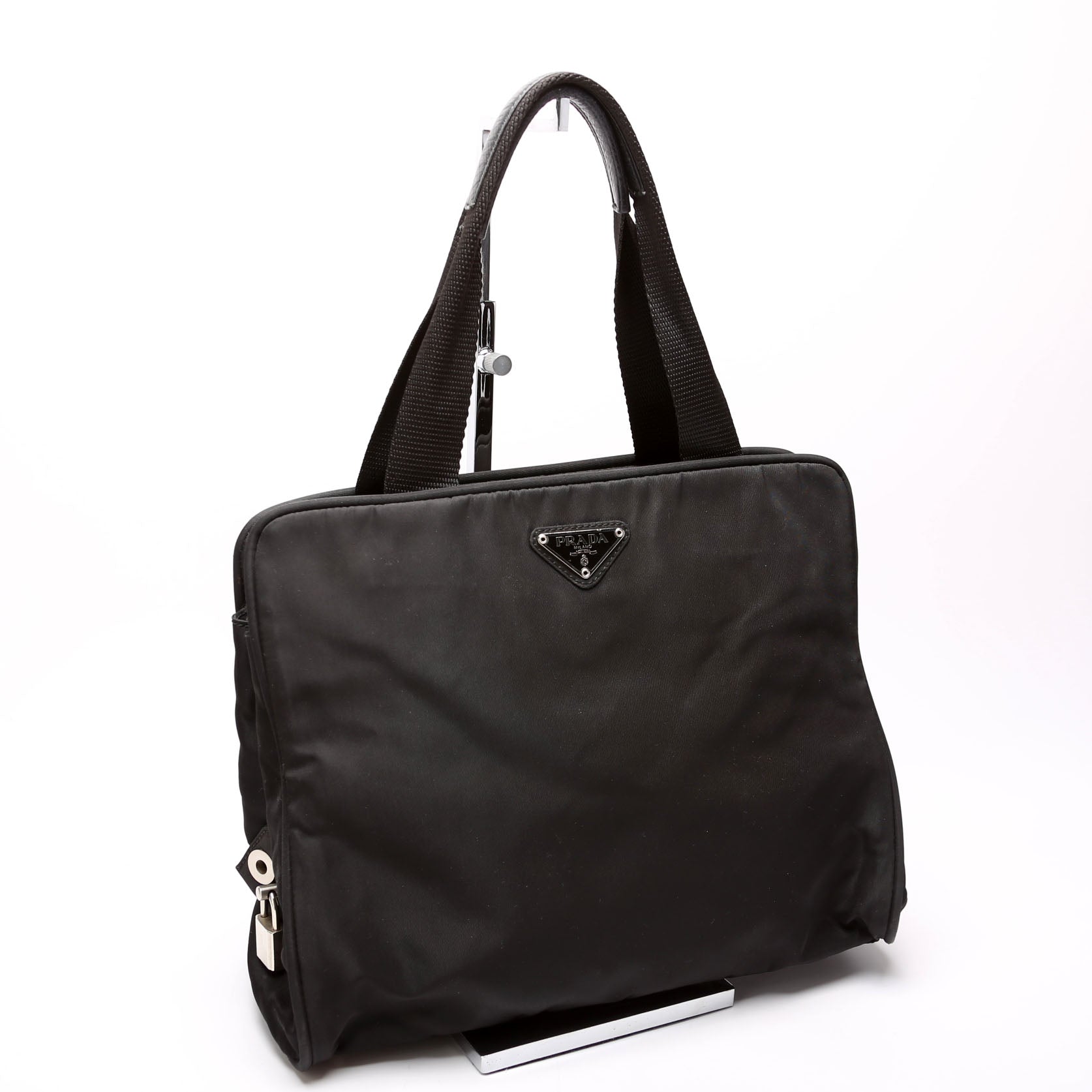 Prada B7799 Tessuto Nylon Note Black Bag