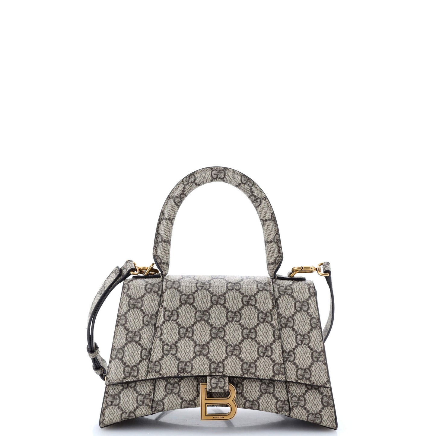 x Luxury Balenciaga Trending 2026 The Hacker Project Hourglass Top Handle Bag GG Coated Canvas Small