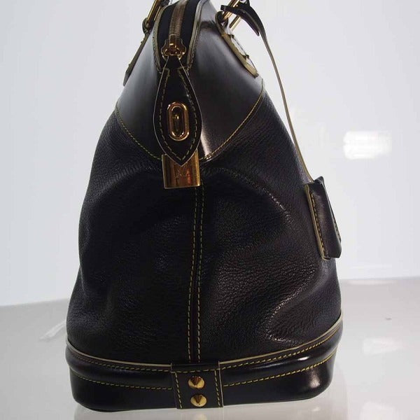 LOUIS VUITTON Handbag leather Noir LockitPM Suhari Tote Bag Women(Unisex)