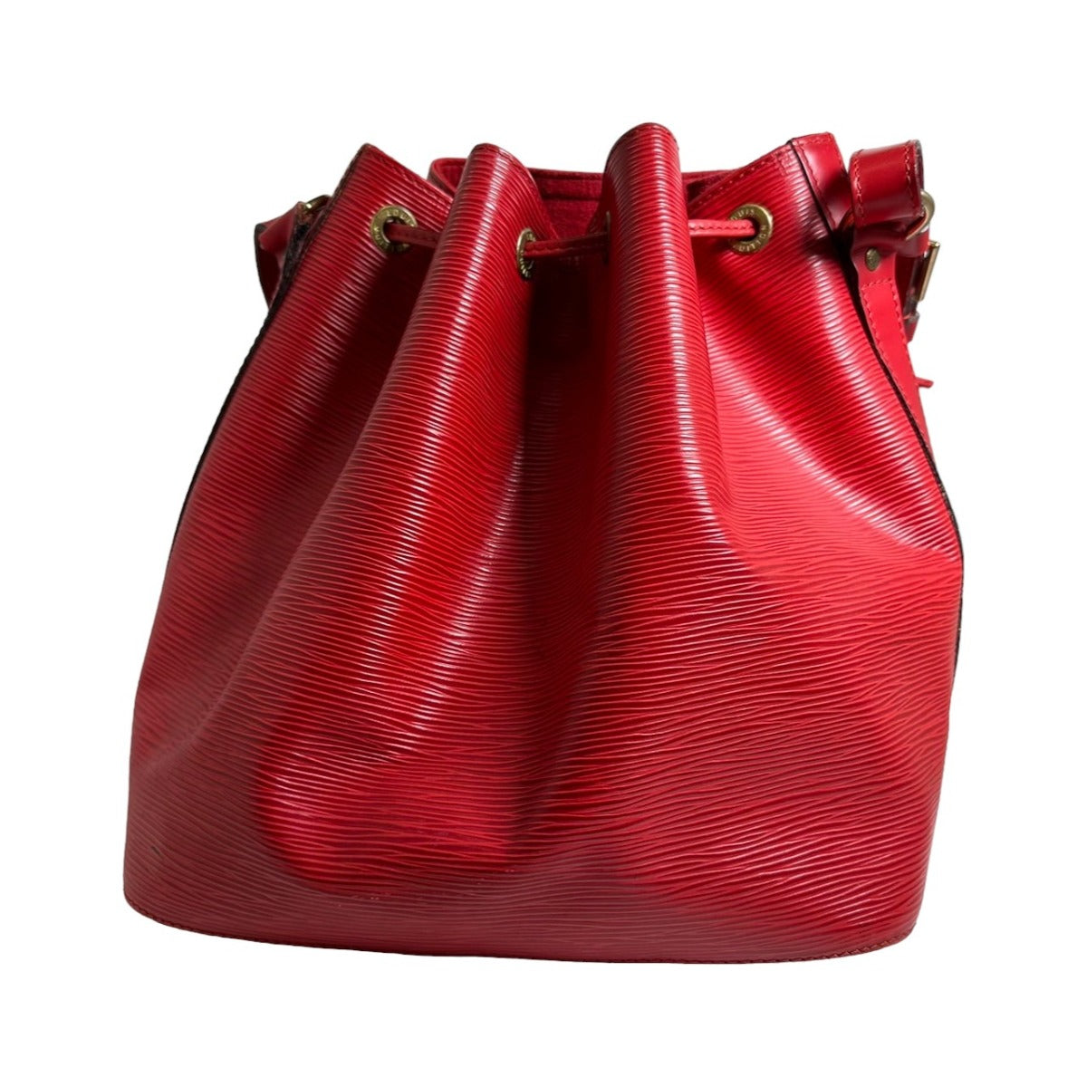 LOUIS VUITTON Shoulder Bag Epi Leather Castarian red Petit Noe Epi Drawstring type Women