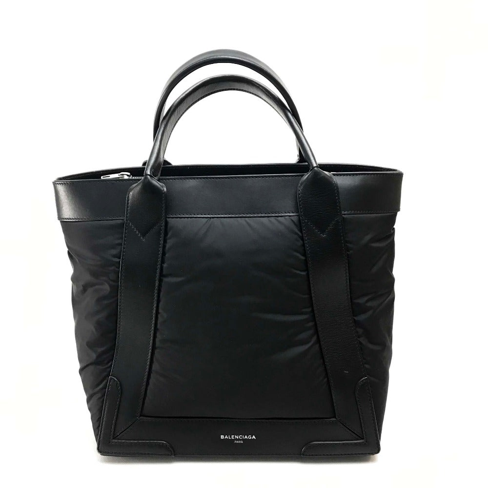 BALENCIAGA Tote Bag 363425 Nylon / leather black Kabas S Women