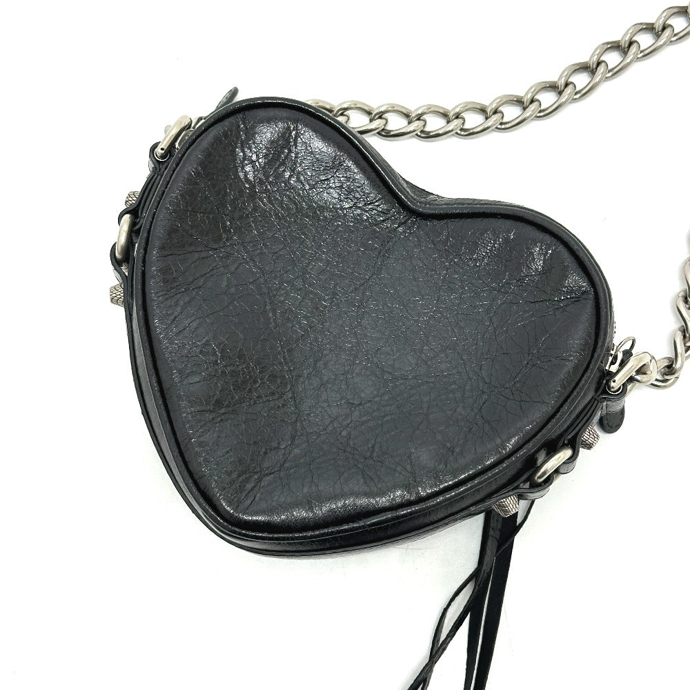 BALENCIAGA Shoulder Bag 722781 leather black Luca Goal Heart