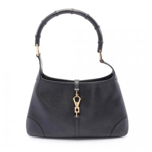Gucci Jackie Black Leather Shoulder Bag