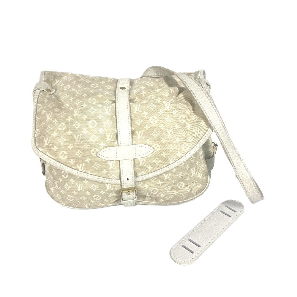 LOUIS VUITTON Shoulder Bag Monogram Mini-LinCanvas beige Monogram mini run Saumur 30