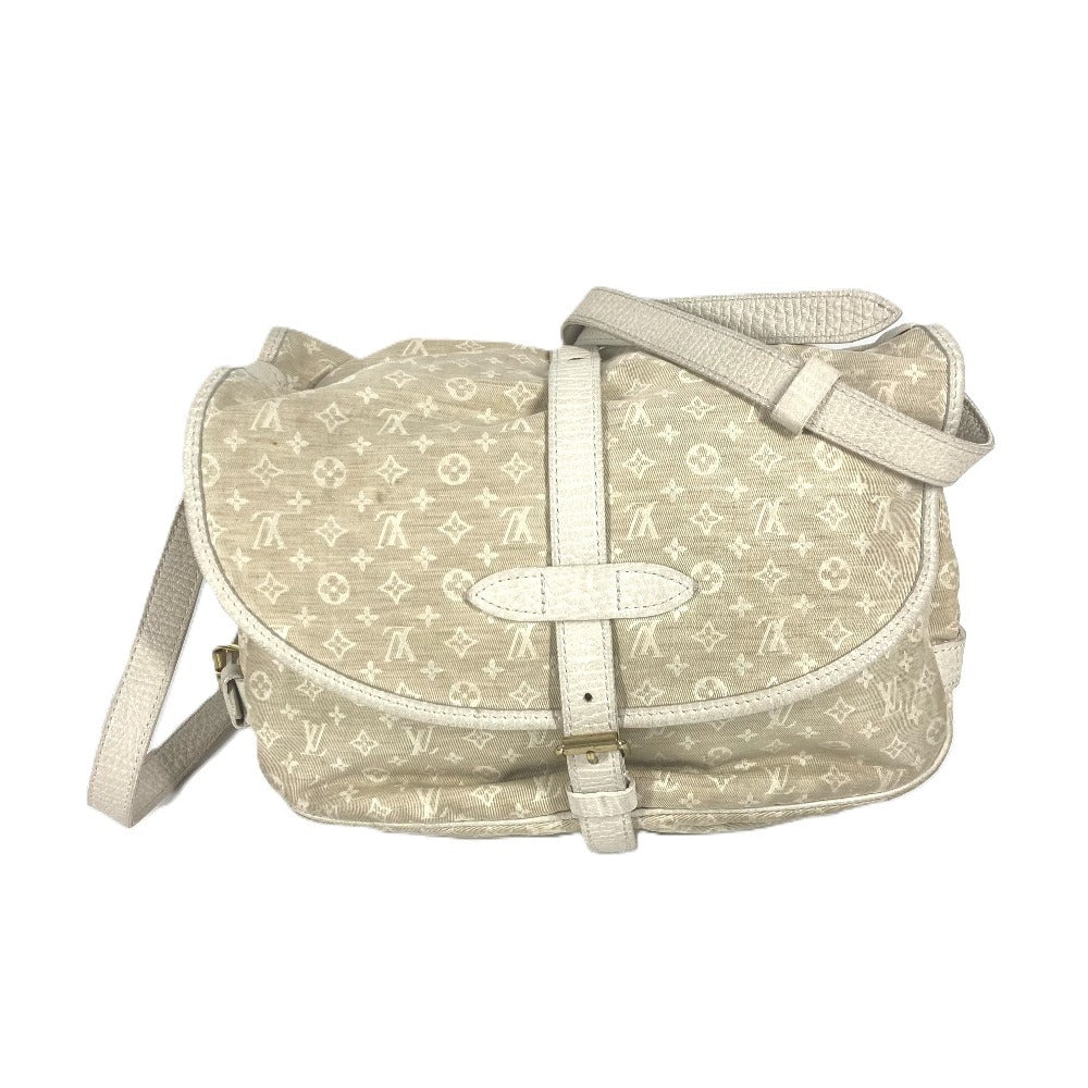 LOUIS VUITTON Shoulder Bag Monogram Mini-LinCanvas beige Monogram mini run Saumur 30