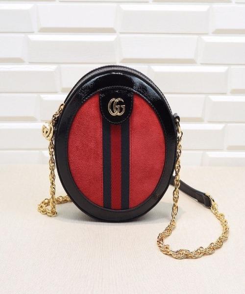 Gucci Monogram Chain Leather Crossbody