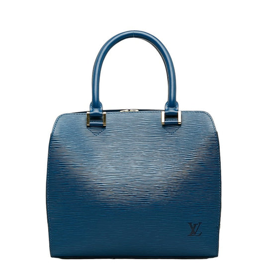Louis Vuitton Epiphone Handbag M52055 Tread Blue Leather Louis Vuitton
