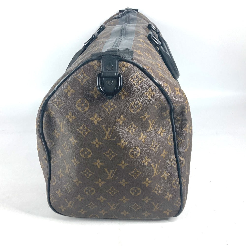 LOUIS VUITTON Boston Duffel bag Monogram canvas Brown Monogram watercolor Keepall �Ebandouliere55 unisex(Unisex)