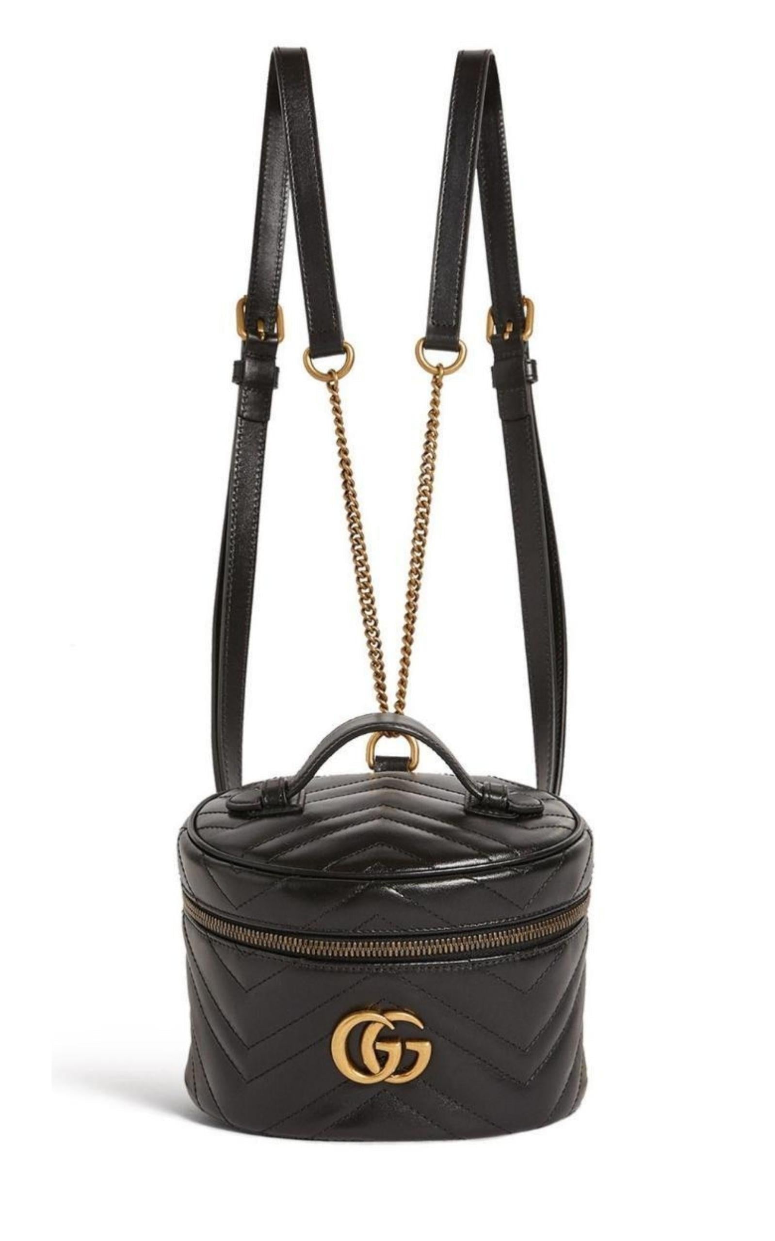 Gucci GG Marmont Leather Chain Tote Style 2