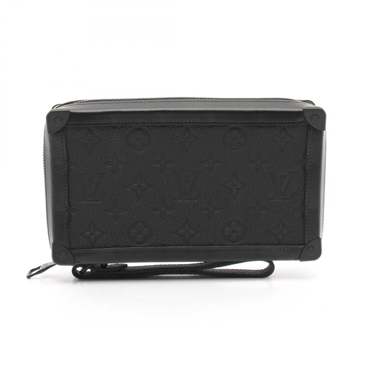 Louis Vuitton Noir Leather Clutch Bag