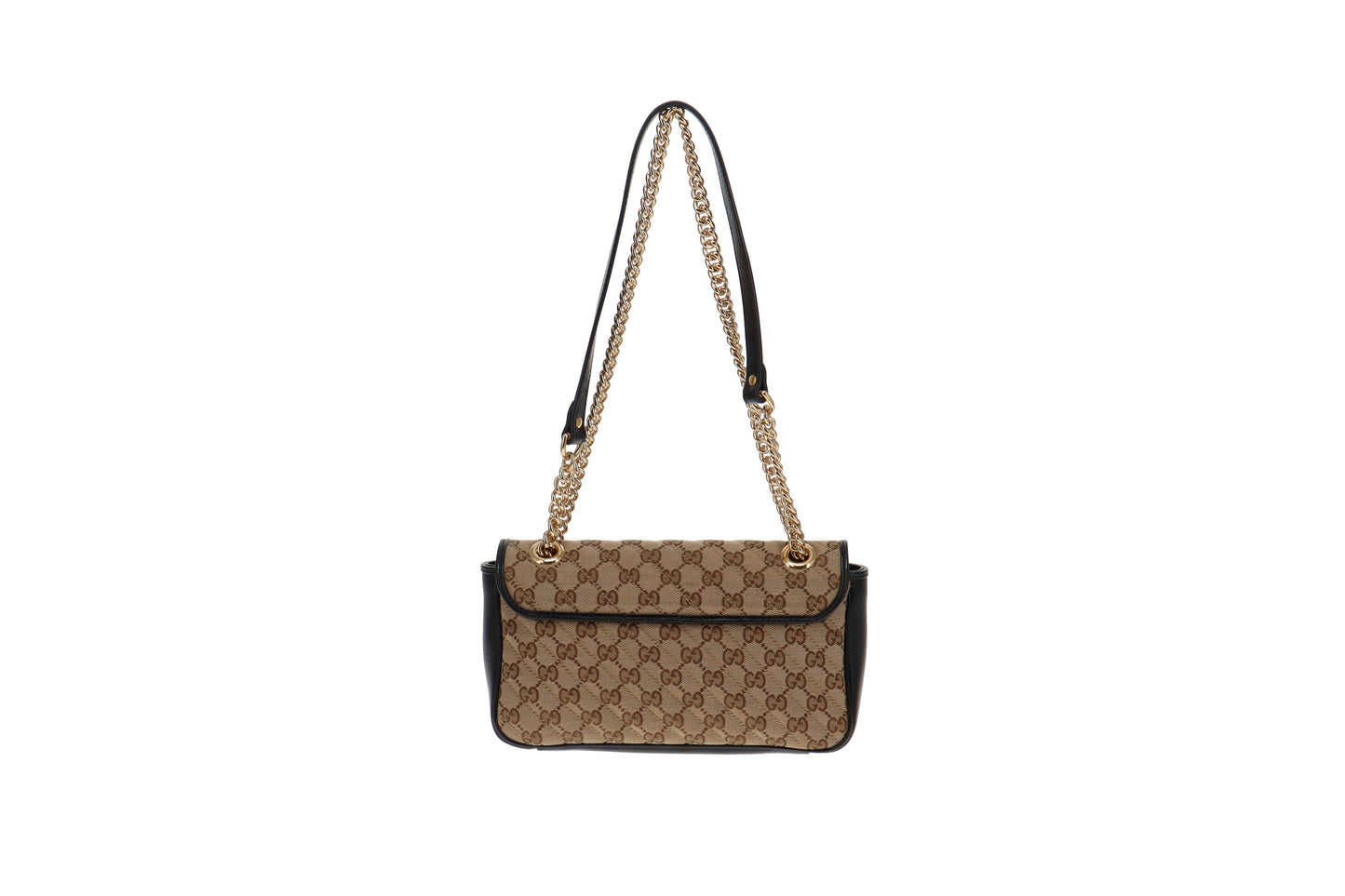 Gucci GG Marmont Leather Canvas Handbag