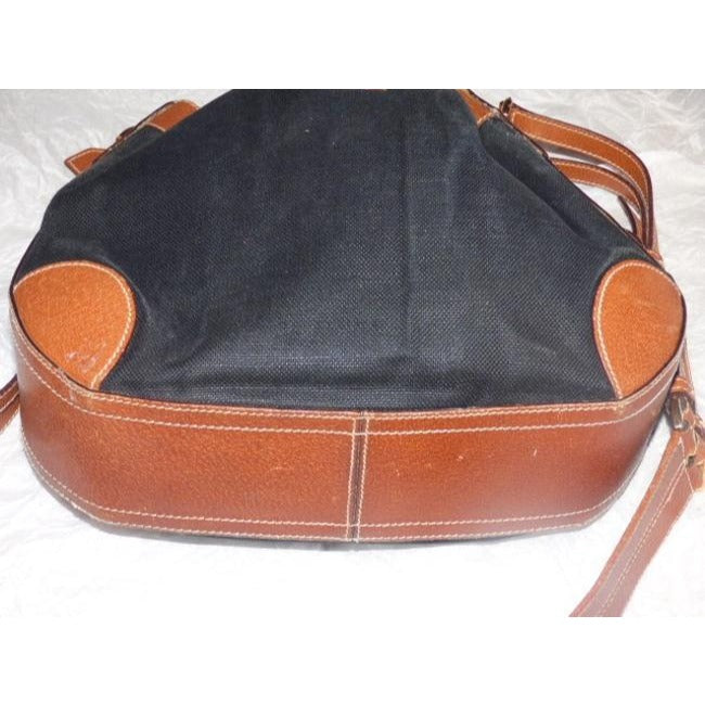 Gucci Leather Canvas Shoulder Bag