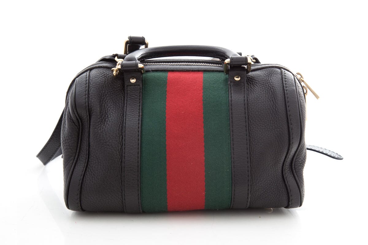Gucci Black Leather Handbag Style 1